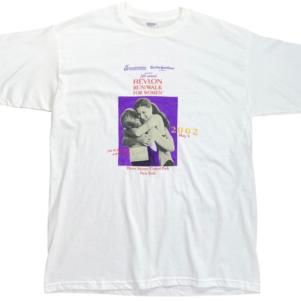 Vintage Revlon Walk For Women T Shirt (Size XL) NWOT